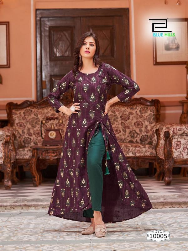 Blue Hills First Date 10 Rayon Designer Kurti Collection